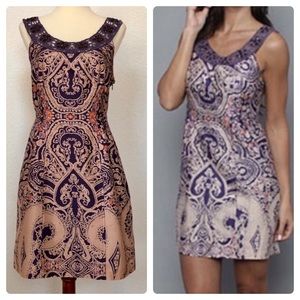 NWT Free People plum folklore shift dress sz 2